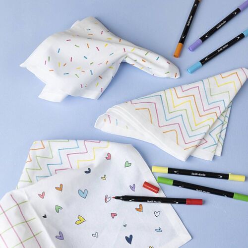 Creativ Company Bastelset Stoffservietten Megapack