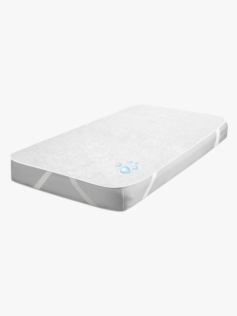 BabyMatex Hygenic Stabile Matratzenschoner für Kinderbett 60x120 cm Wasserdicht, Weiß