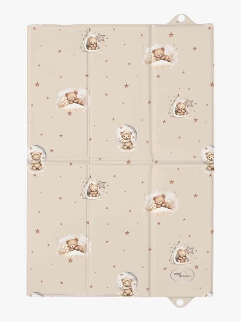Mini Dreams Cute Bears Tragbare Wickelunterlage, Sand CLK305-000846-4622_1.jpg