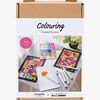 Creativ Company Malset Ausmalen Malen Nach Zahlen mit Filzstiften, Rosa