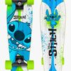 Stamp Stitch Crusier Skateboard, Blau/Weiß