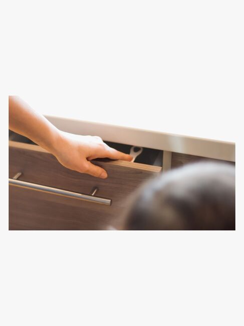 Safe & Care SureCatch Selbstklebende Kindersicherung für Obere Schublade, Weiß