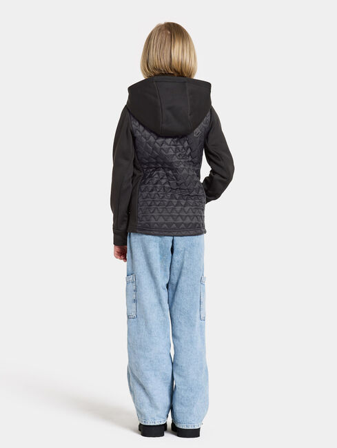 Didriksons Kapris Hybridjacke, Schwarz