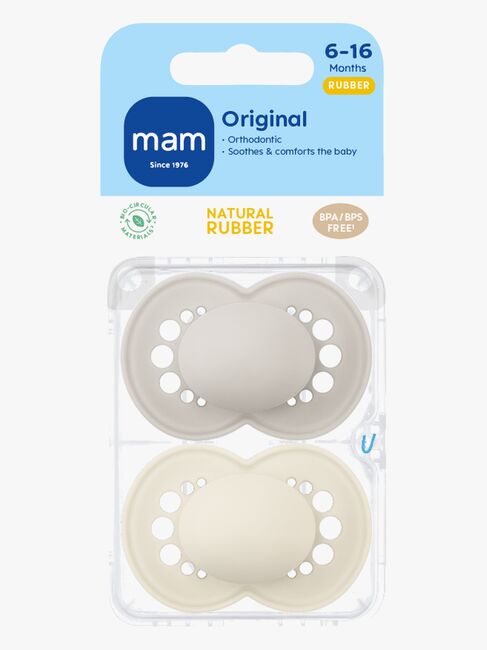 MAM Original Naturkautschuk Schnuller 6-16m, Neutral
