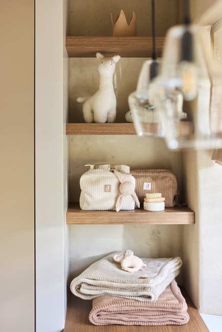 Jollein Decke 75x100 cm Box Knit/Velvet, Warm Sand