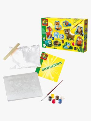SES Creative Bastelset Gipsfiguren Waldtiere