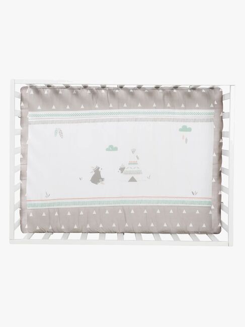 Roba Laufgitter mit Rädern, Indian Bears White