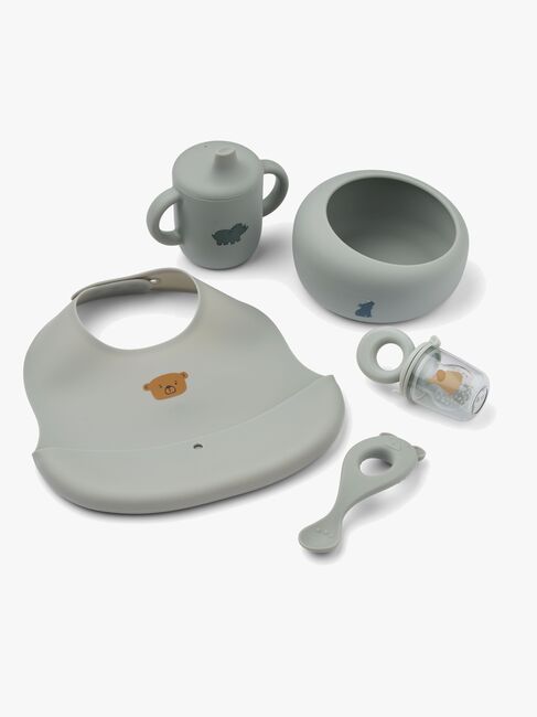 LIEWOOD Mileah Baby Geschirr-Set 5 Teile, Dove blue