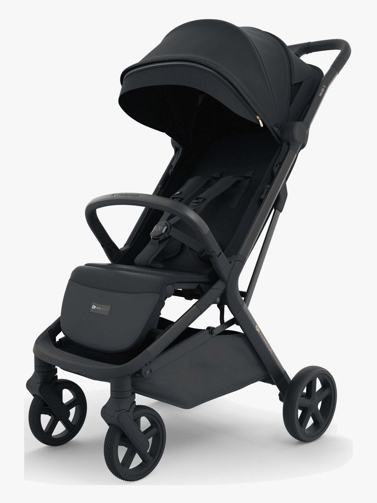 Kinderkraft NUBI 3 Kinderwagen, Midnight Black