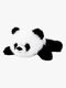 Teddykompaniet Plüschspielzeug Liegender Panda 28 cm, Schwarz/Weiß