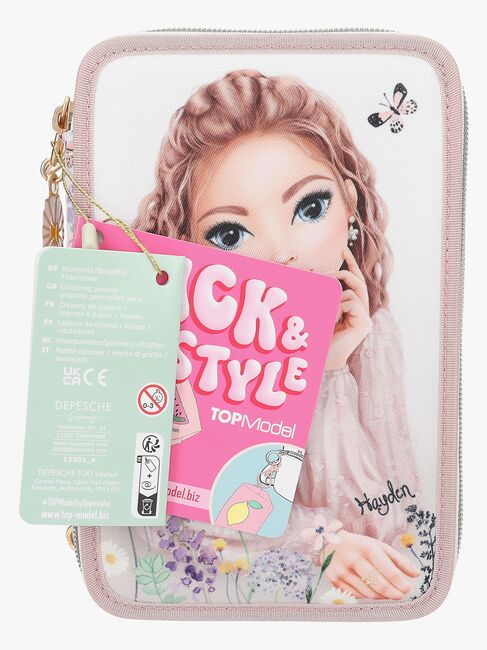 TOPModel SUMMER FEELING Dreifach-Federmäppchen, Light pink