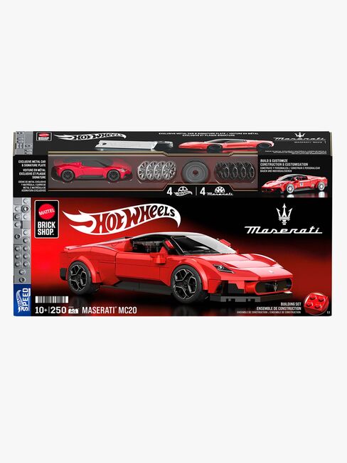 Mattel Brick Shop Hot Wheels Speed Series Bausatz Maserati MC20 250 Teile