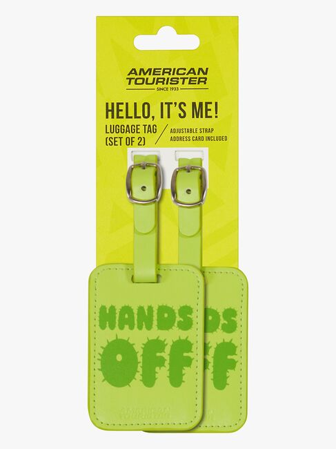 American Tourister Graphic Tags Gepäckanhänger 2er-Pack, Hands Off