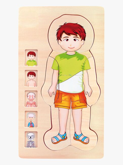 Small Foot Puzzle Anatomie, Grün