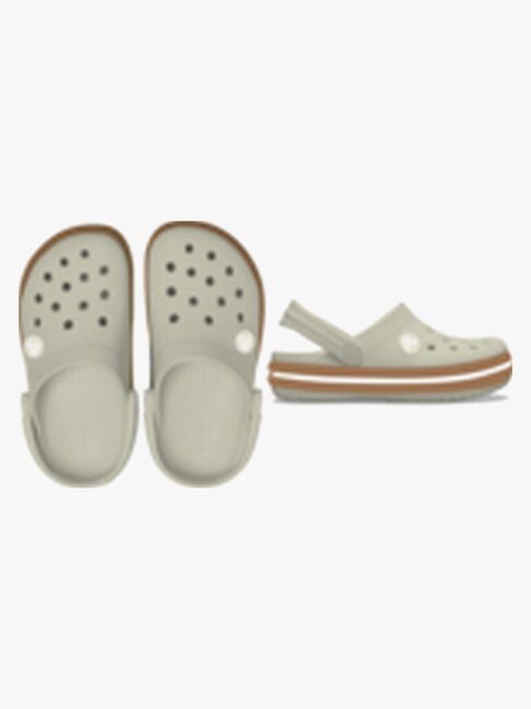 Crocs Crocband Gum Kids Pantoffel, Summit White