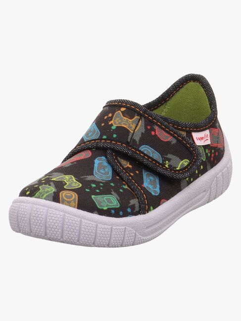 Superfit Bill Pantoffeln, Black/Multicoloured