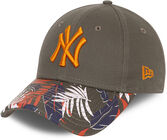 New Era NYY Floral 9Forty Kappe, Olive