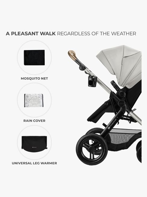 Kinderkraft MOOV 2 XL Air Kombikinderwagen, Moonlight Grey