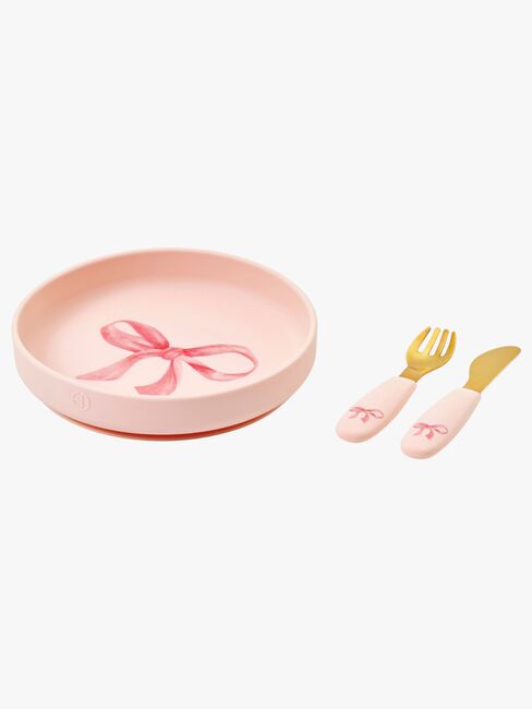 Elodie Teller Set Silikon, Rosy Bow