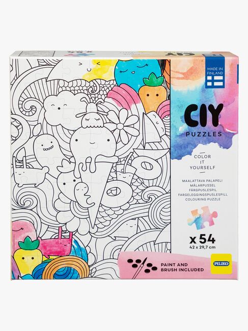 Peliko CIY Puzzle mit Wasserfarben 54 Teile Gemischte Auswahl