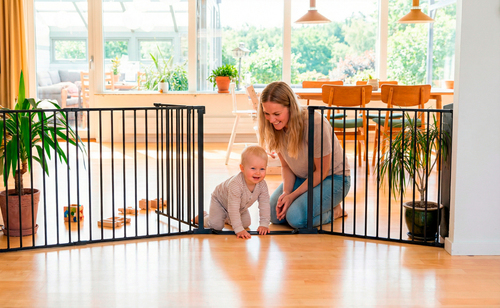 BabyDan Flex StepFree XXL Schraubgitter, Schwarz