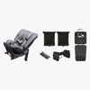 Beemoo Rotate i-Size Wendbarer Kindersitz inkl. Zubehör, Mineral Grey