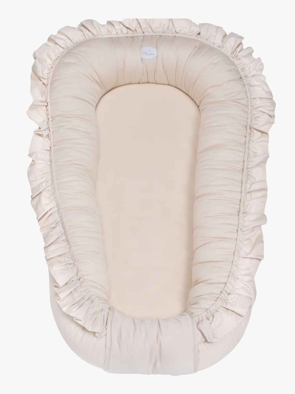 Mini Dreams Cozy Babynest Rüschen, Beige