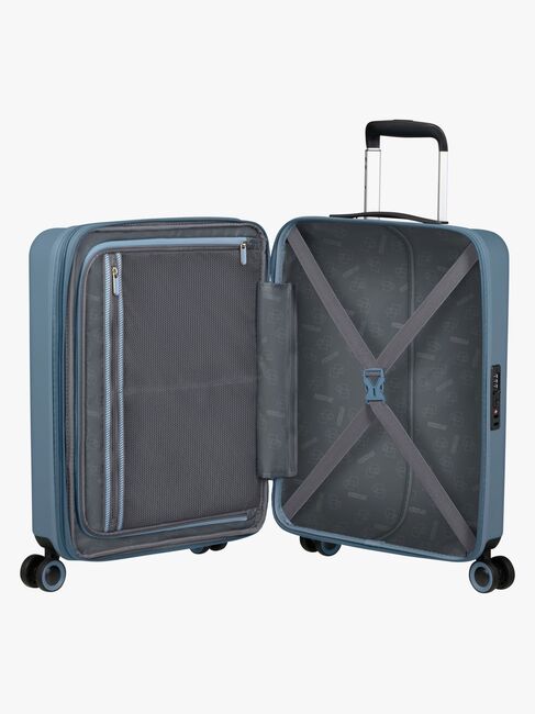 American Tourister Dynabelt Spinner Reisekoffer 36L, Rainstorm Blue