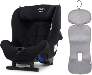 Axkid Minikid 1 Rückwärtsgerichteter Kindersitz inkl. Ventilierendem Sitzpolster, Schwarz/Grey