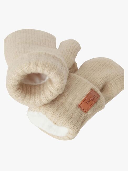 BabyMocs Strick-Fäustlinge, Beige