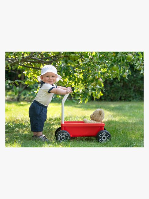 Plasto Lauflernwagen mit leisen Rädern, Rot