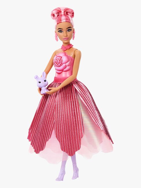 Barbie Petal Pop Flower Surprise Puppe Rose, Rot