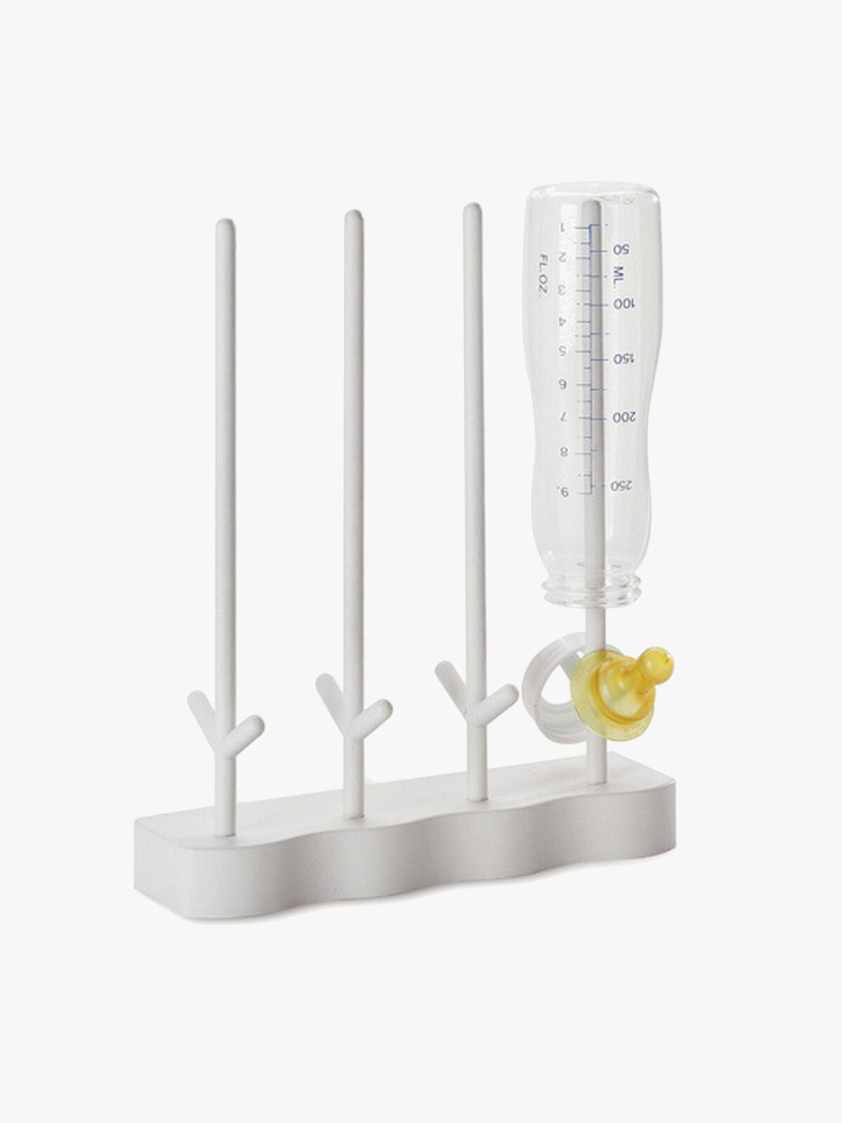 CarloBaby Abtropfständer für Babyflaschen, Weiß