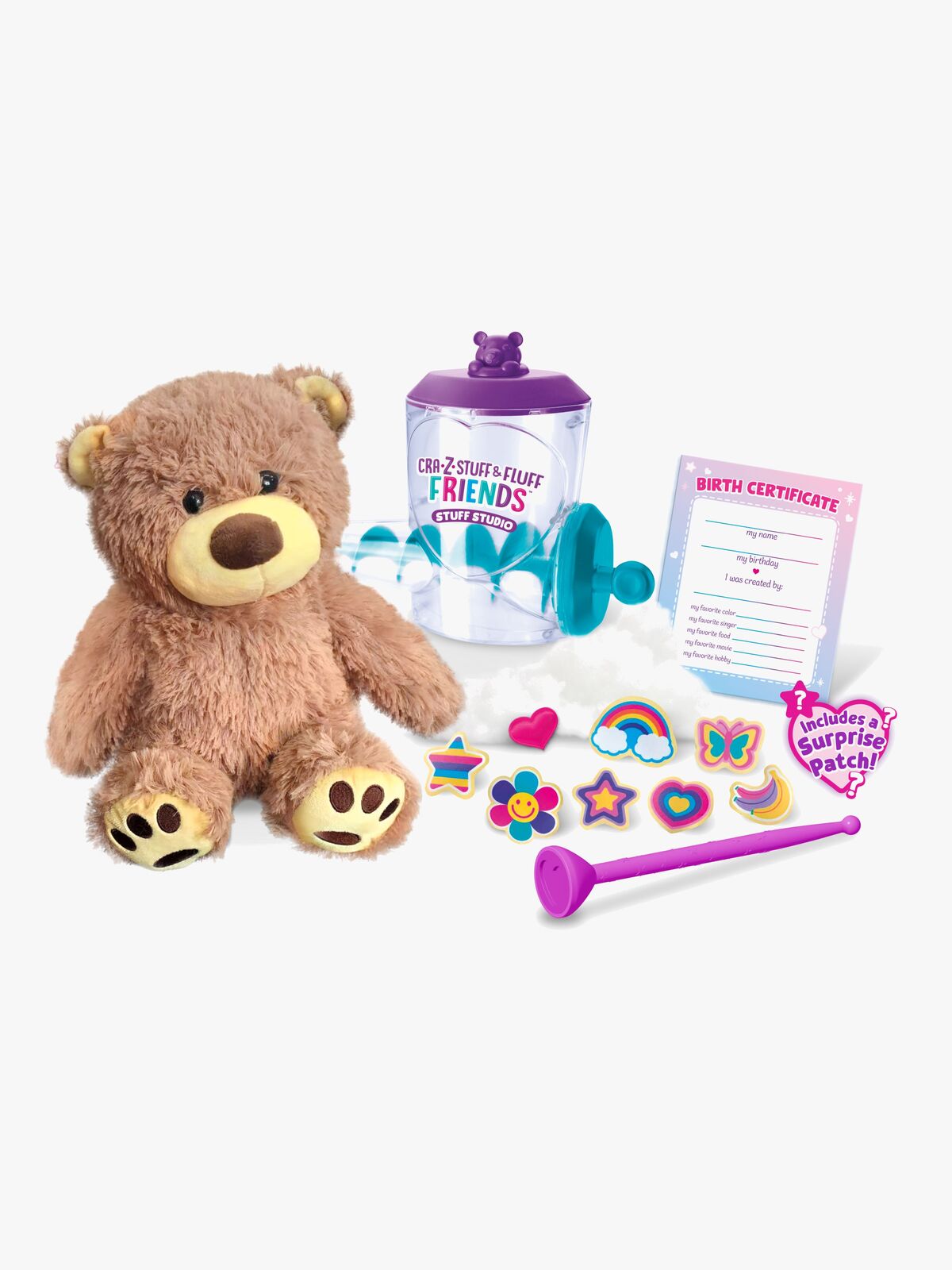 Cra-Z-Art DIY-Set Stofftier Stuff And Fluff Friends