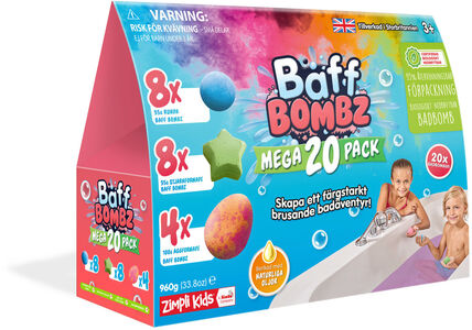 Zimpli Kids Baff Bombz Badebomben Mega Pack