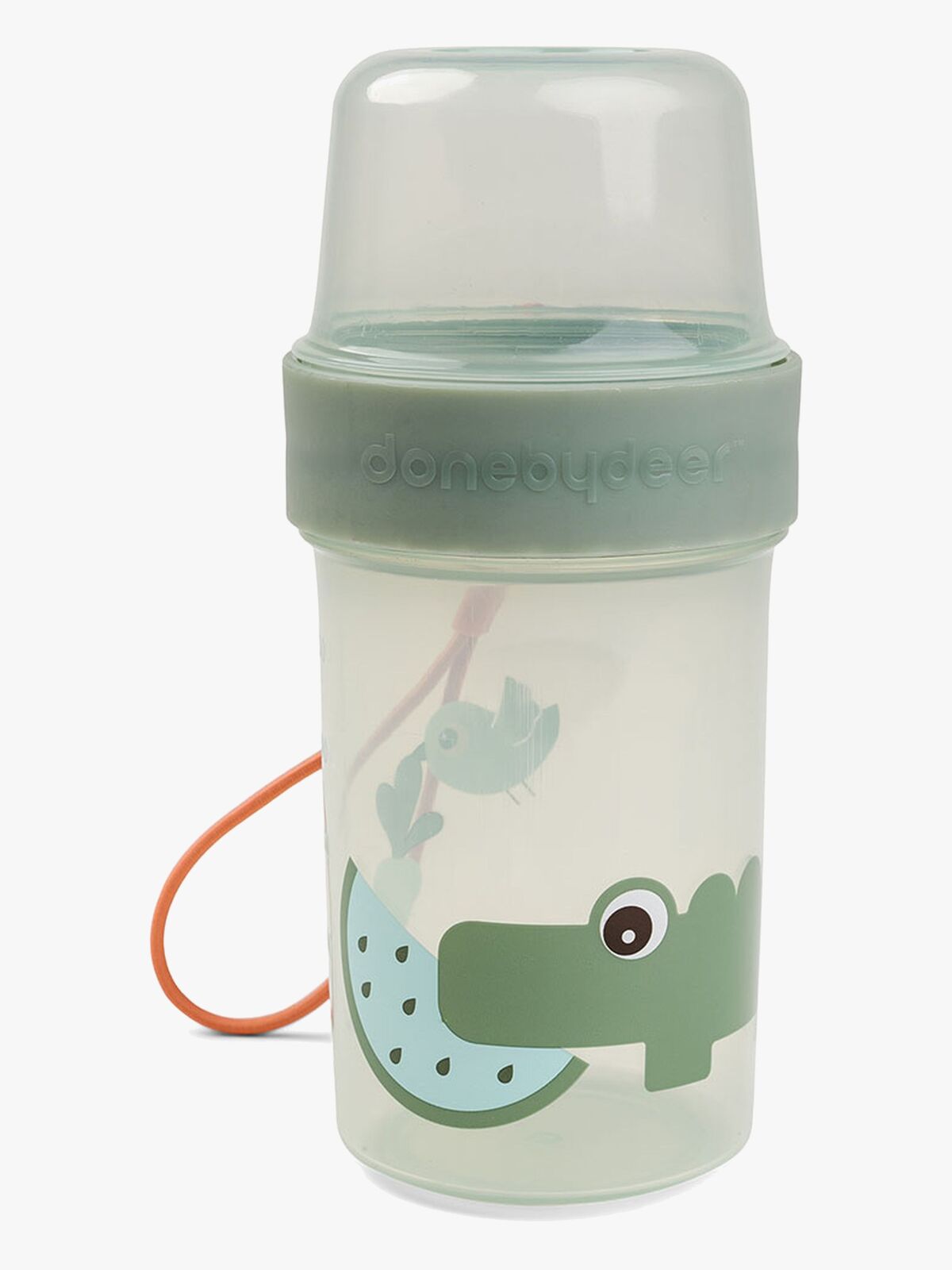 Done By Deer Croco To Go Two-Way Snackbehälter, Green