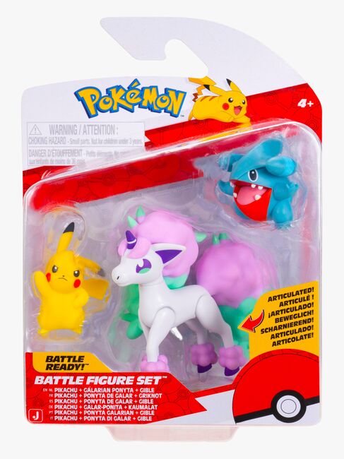 Pokémon Battle Figurenset Pikachu, Kaumalat & Ponita 3er-Pack
