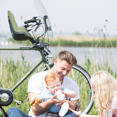 BoBike ONE Mini Front Mount Fahrradsitz, Olive Green