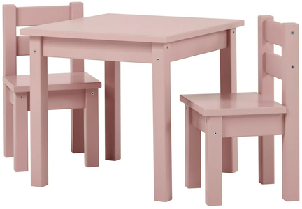 Hoppekids Tisch und Stühle Mads, Pale Mauve