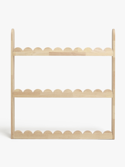 Alice & Fox Dune  Wandmontiert Bücherregal, Natural Wood