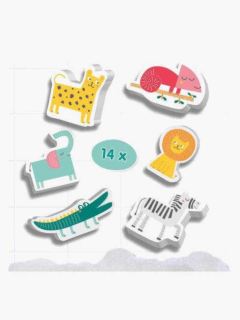 SES Creative Badespielzeug Schaumtier 14er-Pack