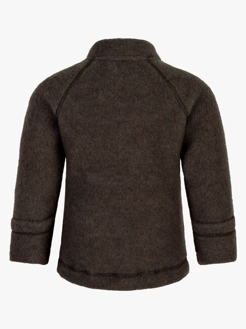 Mikk-Line Wollfilz-Jacke Baby, Dark Brown Melange