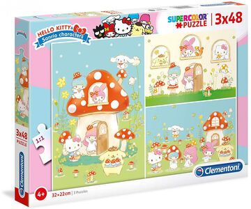 Hello Kitty Puzzle 3x48 Teile