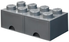 LEGO Aufbewahrung mit Schublade 8, Dark Grey
