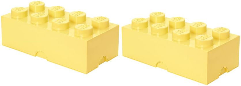 LEGO Aufbewahrung Paket Groß 2er-Pack, Gelb