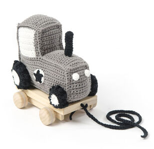 Smallstuff Ziehspielzeug Traktor, Grau