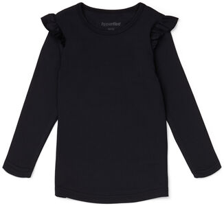 Hyperfied Frill Sleeve Top, Anthracite
