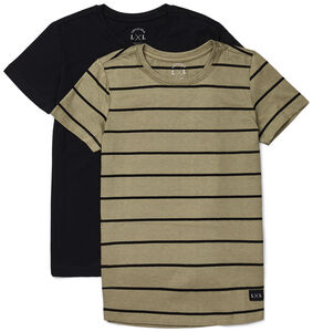 Luca & Lola Adelmo T-Shirt 2er-Pack, Black/Stripes