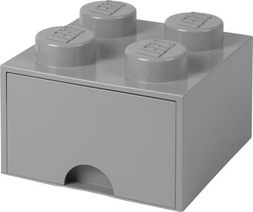 LEGO Aufbewahrungsbox mit Schublade 4, Grau