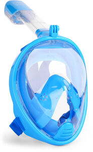 Scuba Gear Tauchmaske + Schnorchel mit GoPro-Befestigung, Blau